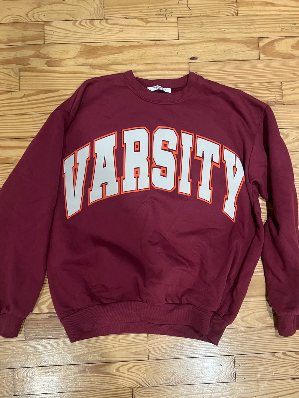 Project Social T Burgundy Crewneck Sweatshirt